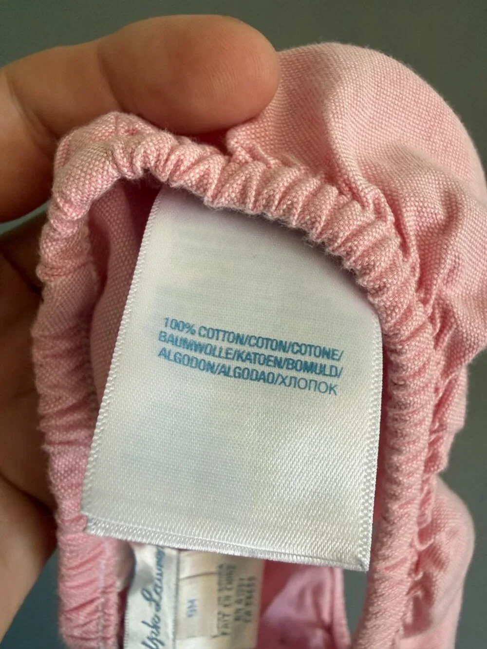 Ralph Lauren Baby Girl Pink 100% Cotton Bloomers Size 9M